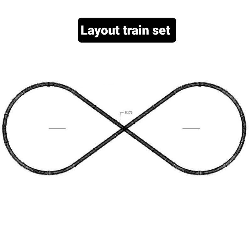 Jalur Kereta Api Model 8 bisa Untuk Rail King , Agung Craft, Skala 87 / HO | Rel lurus 4* | Rel Leng