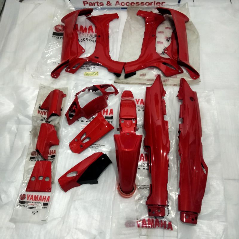 BODY FULL SET FULL BODY MERAH YAMAHA F1ZR FIZ R F1ZR FIZR ORIGINAL YGP