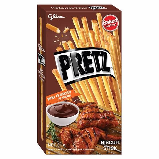 Glico Pretz Biskuit Stick Rasa Chicken BBQ 31 gram