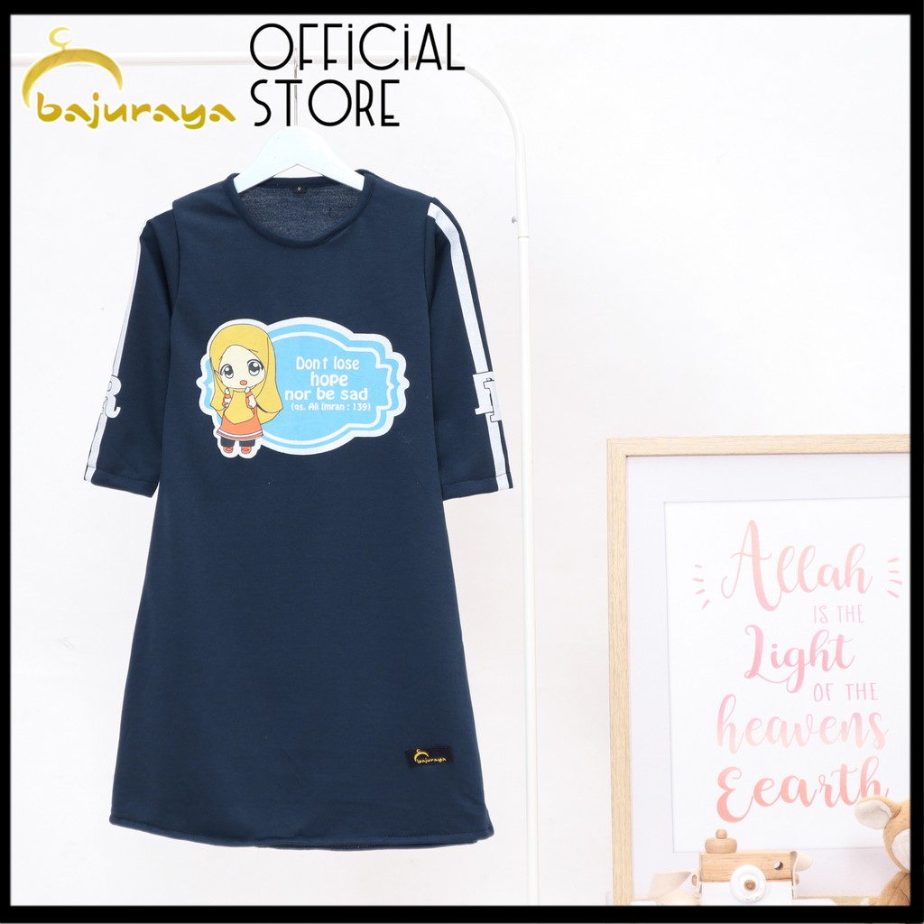 Bajuraya Gamis Anak Sweater Edisi Shalehah &quot;don't be sad&quot;