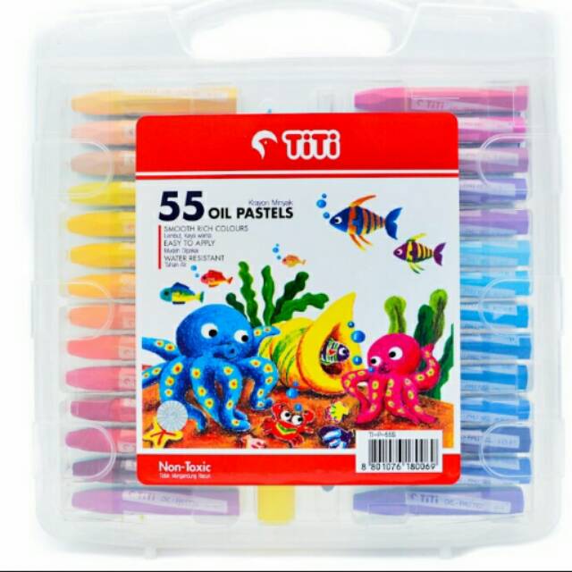 

Titi crayon isi 55 + free buku mewarnai 1 pcs