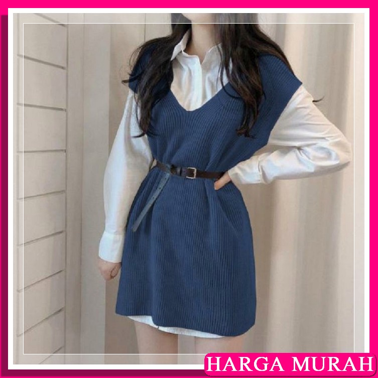 Alter.Cloth - Lovin Vest | Rompi Wanita Rajut Import Motif Hati L WI879 Rompi Velora Rajut Denim [O