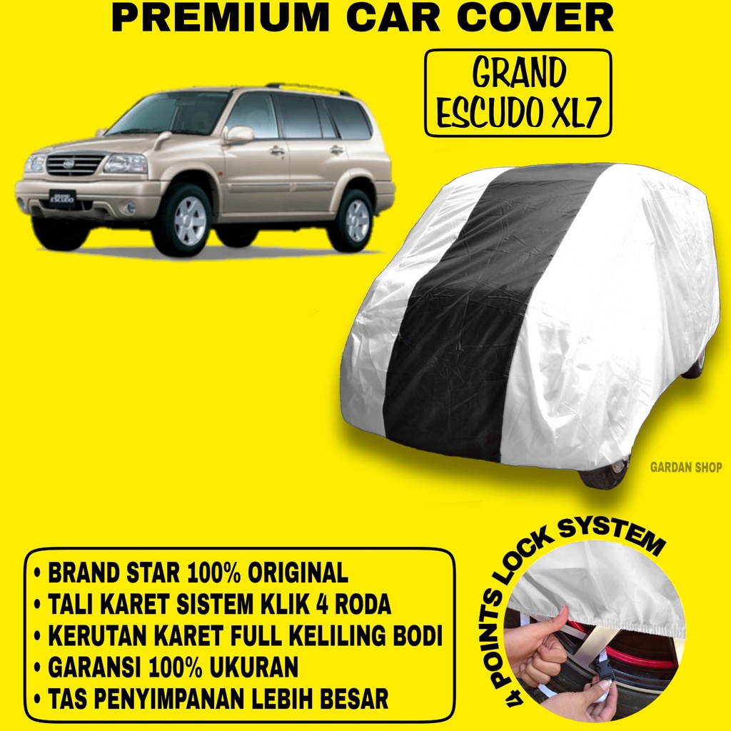 Body Cover GRAND ESCUDO XL7 SILVER HITAM Penutup Bodi Mobil Grand Escudo Xl7 Waterproof PREMIUM