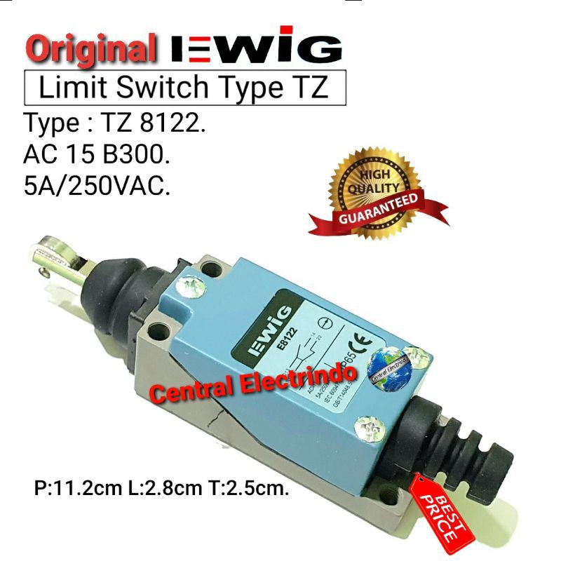 Limit Switch EWIG TZ 8122 5A/250VAC.