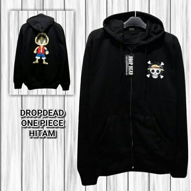 JAKET ANIME ONE PIECE LOGO KIDS LUFFY HOODIE