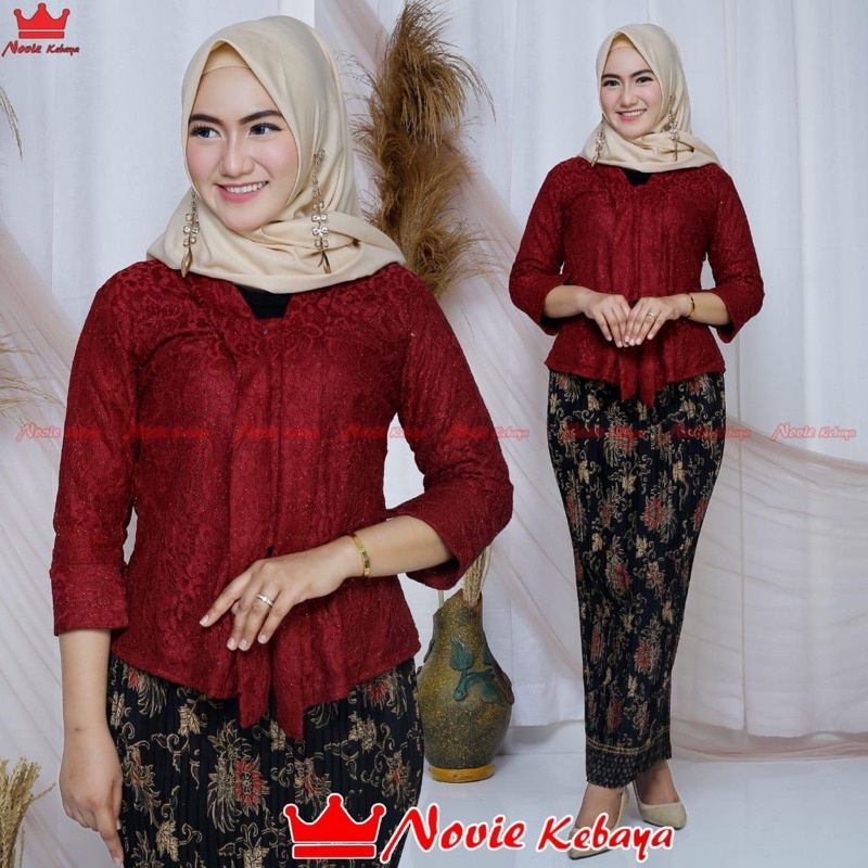 KEBAYA FLOY BROKAT-outfit kebaya floy muslimah-kebaya modern-kebaya wisuda-kebaya pesta