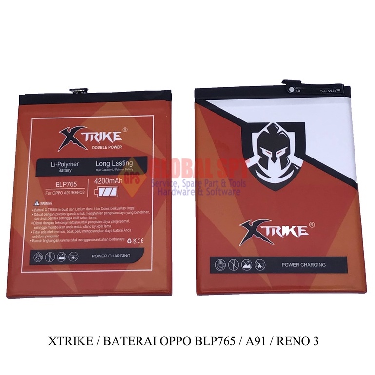 XTRIKE / BATERAI OPPO BLP765 / BATERE A91 / BATRE RENO 3