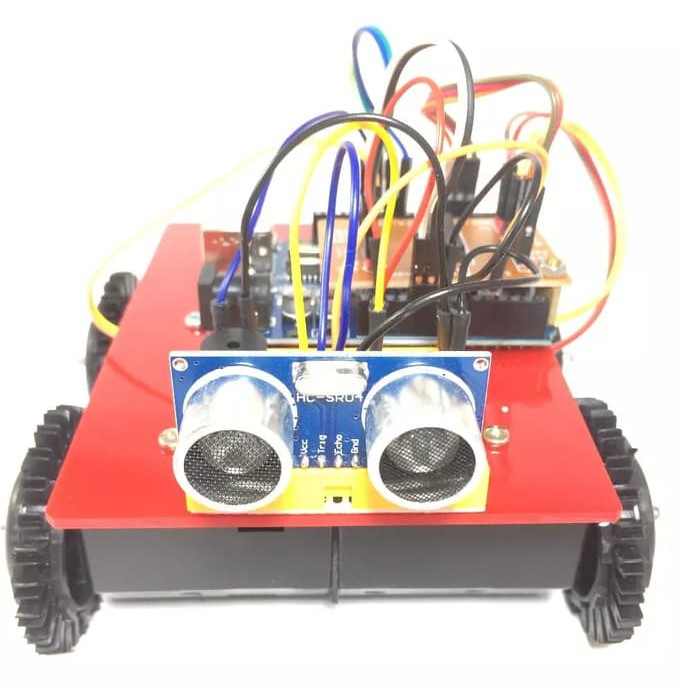 Robot mobile avoidance arduino ultrasonic sensor fullset (+modul)