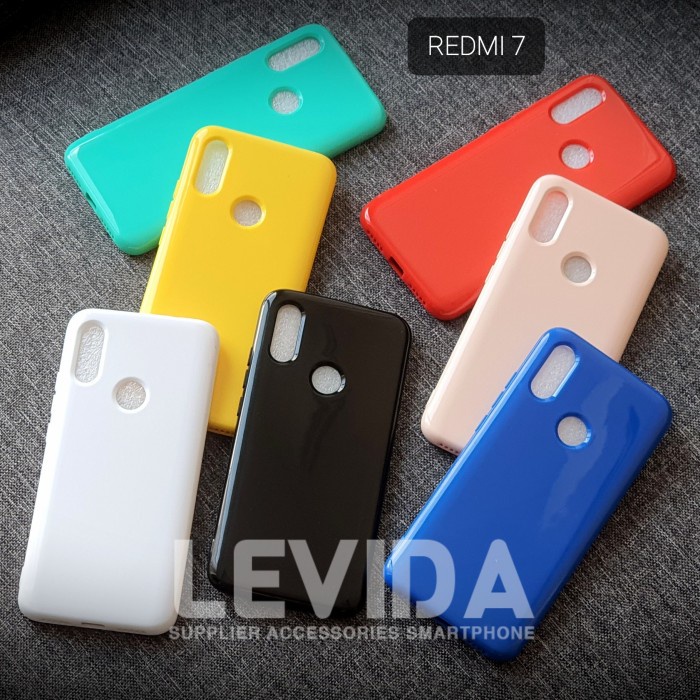 CASE REDMI 7 SOFTSHELL CANDY SOFT CASE MACARON SILIKON REDMI 7  RUBBER PREMIUM