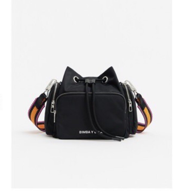 Bimba Y Lola Large Black Bucket Bag