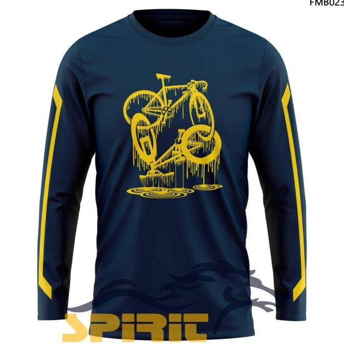 Baju Kaos Sepeda Pria Gowes Lengan Panjang