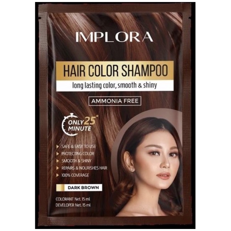 Implora Hair Color Shampoo/Semir Shampoo/Semir Murah