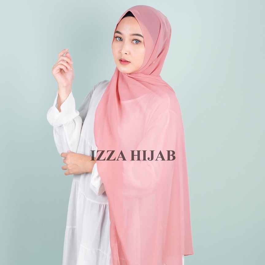 -/+(200 x 75 cm) JILBAB PASHMINA CERUTY BABYDOLL TEPI JAHIT