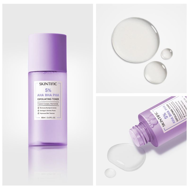 SKINTIFIC AHA, BHA, PHA Exfoliating Toner