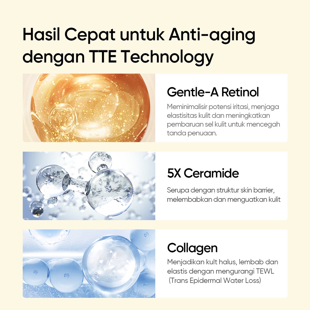 ★ BB ★  SKINTIFIC Gentle A Retinol Cream Renewal Moisturizer | Retinol Pelembab Wajah 30g [BPOM]