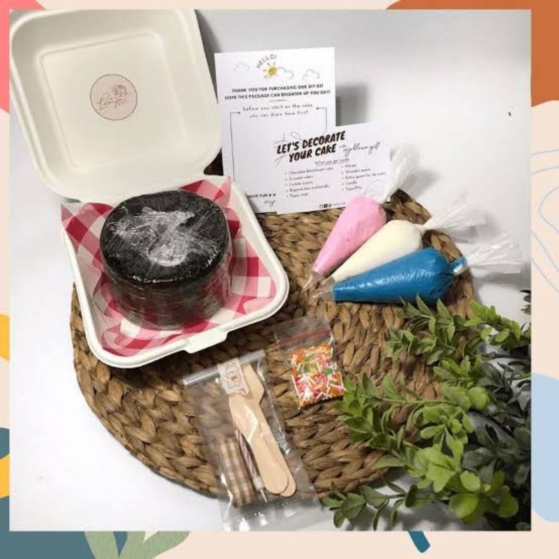 Bento Cake DIY KIT (Cake 10cm) by Annira Cake || Decorate Your Own Cake