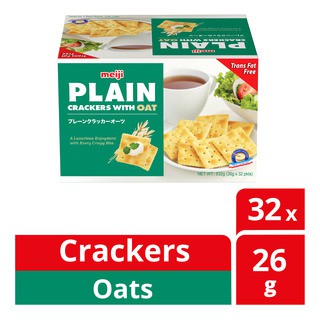 

Meiji Plain Crackers - Oats 32 x 26g SINGAPORE