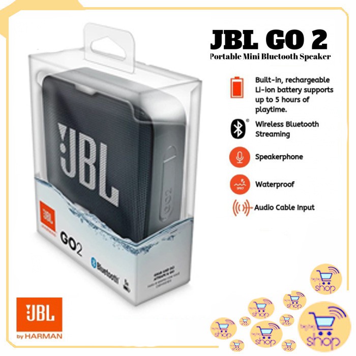 SPEAKER BLUETOOTH JBL GO 2 PORTABLE WIRELESS SPEAKER BLUETOOTH