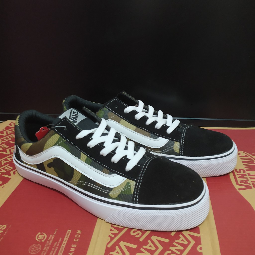 Sepatu Vans Old School Army Sneakers Kasual