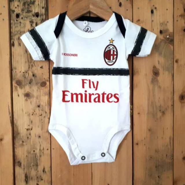 BABY JUMPER/JUMPER BOLA BAYI AC MILAN AWAY NEW SEASON