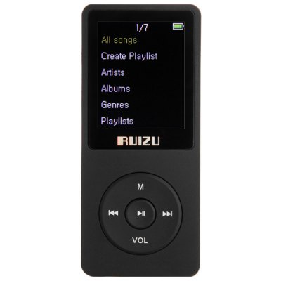 IPOD Ruizu X02 8GB MP3 Play Digital Audio PLayer Alat Musik Music Lagu - MP3 Player 8GB FM Radio Rec