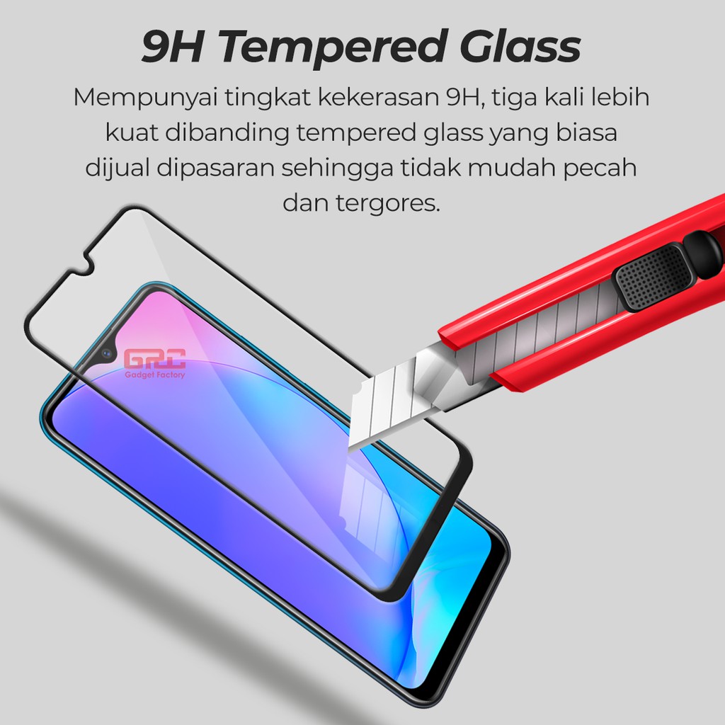 Tempered Glass VIVO Y17 HOGO Full Cover Anti Gores Kaca