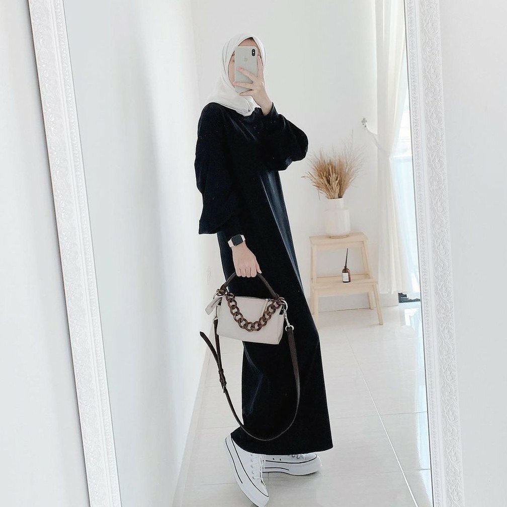 GLADYS DRESS JUMBO / GAMIS GLADYS / MAXI DRESS / DRESS WANITA / BAHAN BABYTERRY-3