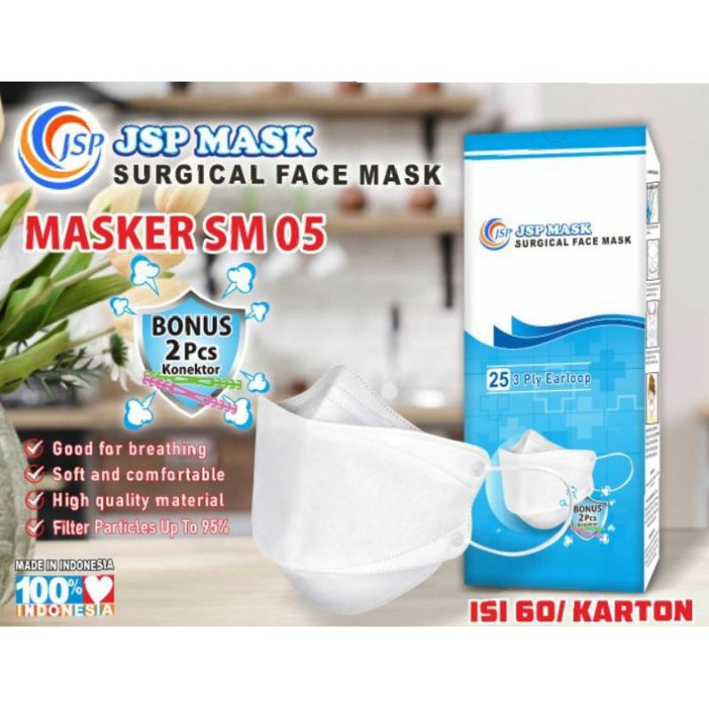 Masker Medis KF94 JSP/Masker Medis  Earlop/Masker KN 95