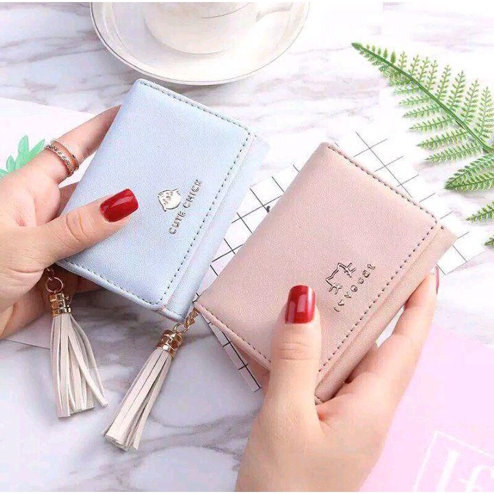 Dompet Wanita Import Korea Lipat Kecil Lucu Dan Cantik