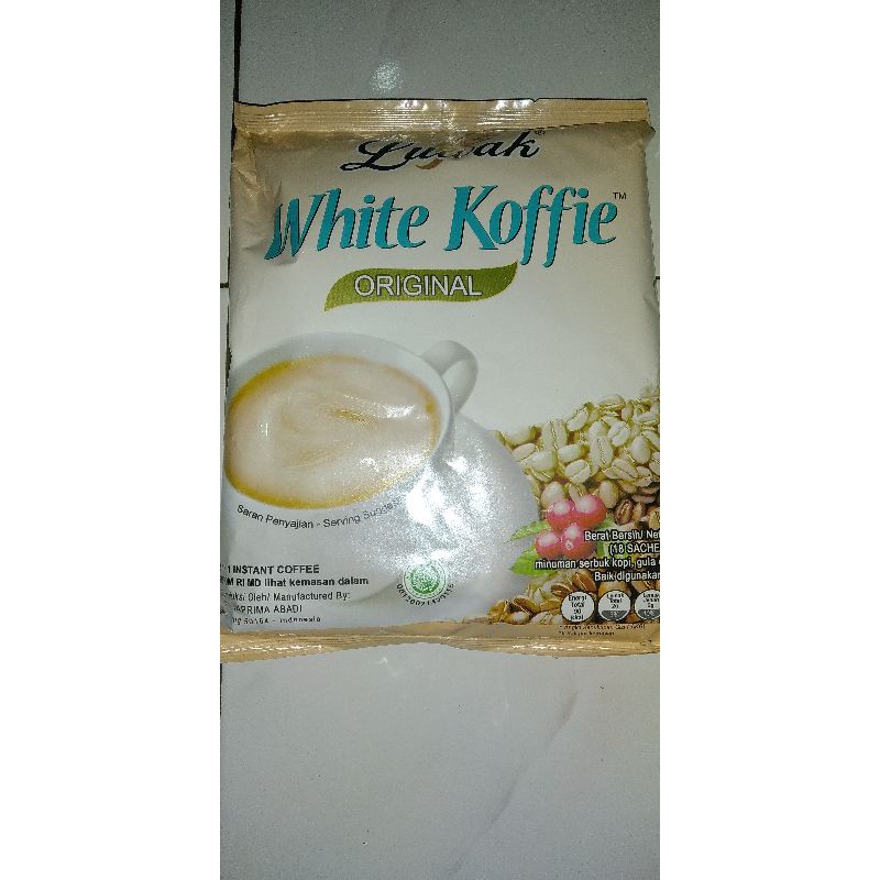 

KOPI LUWAK WHITE KOFFIE ORIGINAL 18 x 20 gr