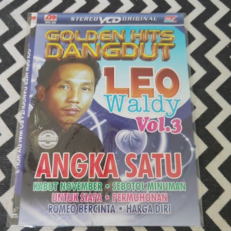 VCD KARAOKE ORIGINAL GOLDEN HITS DANGDUT VOL 3 LEO WALDY