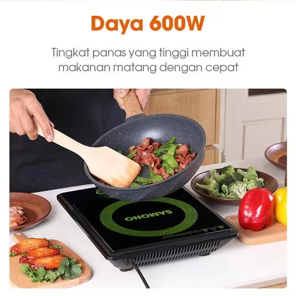 Kompor Listrik Induksi Samono WS-01 Induction Cooker Waterproof Smart Touch - Garansi Resmi 1 Tahun