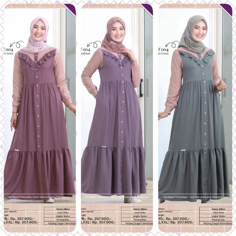 GAMIS ETHICA HANAMI 03 DUSTY PINK HANAMI 03 GREY HANAMI 03 DUSTY UNGU