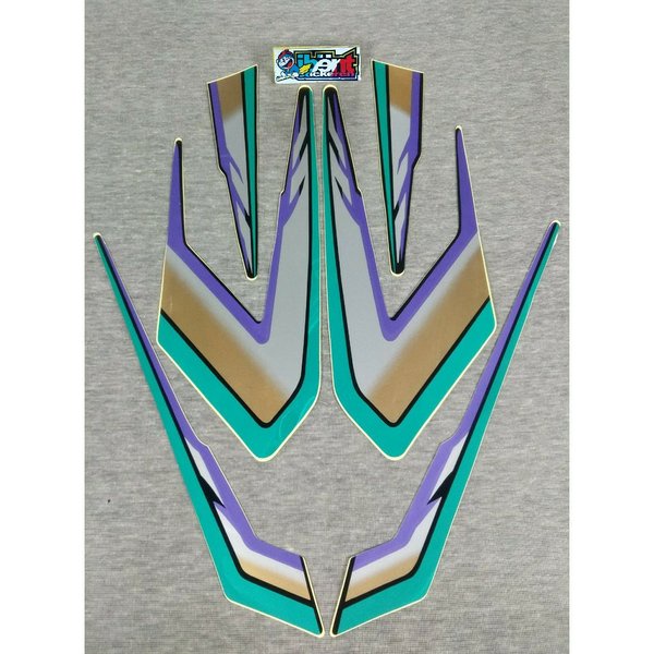 STRIPING RX SPECIAL BIRU TAHUN 1995 STIKER LIS STANDAR ORI YAMAHA