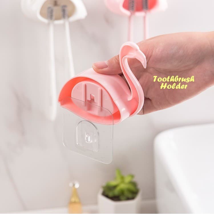 Toothbrush Holder Flamingo Holder sikat gigi bentuk flamingo New