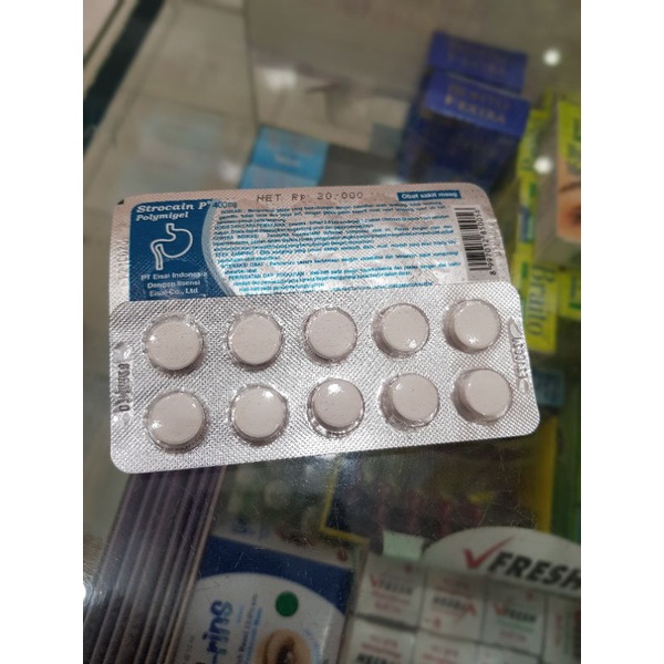 Strocain Tablet/ Obat Asam Lambung/ Mual
