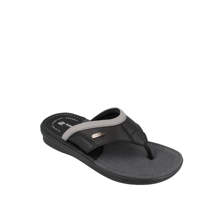 SANDAL JEPIT PAKALOLO PRIA ORIGINAL CASUAL KULIT ASLI HITAM PB13