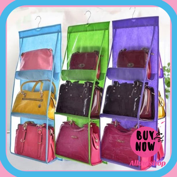RAK TAS RAK GANTUNG RAK DINDING BAG ORGANIZER HANGER TAS GANTUNGAN TAS TEMPAT TAS RAK TEMPEL HBO