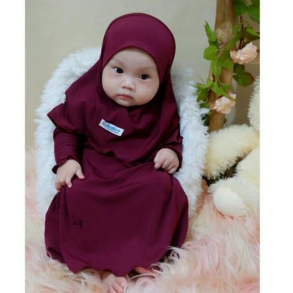 Produk terbaru GAMIS BAYI KIA DAILY BAJU GAMIS BAYI PEREMPUAN usia 0 6 bulan Setelan Pakaian Muslim