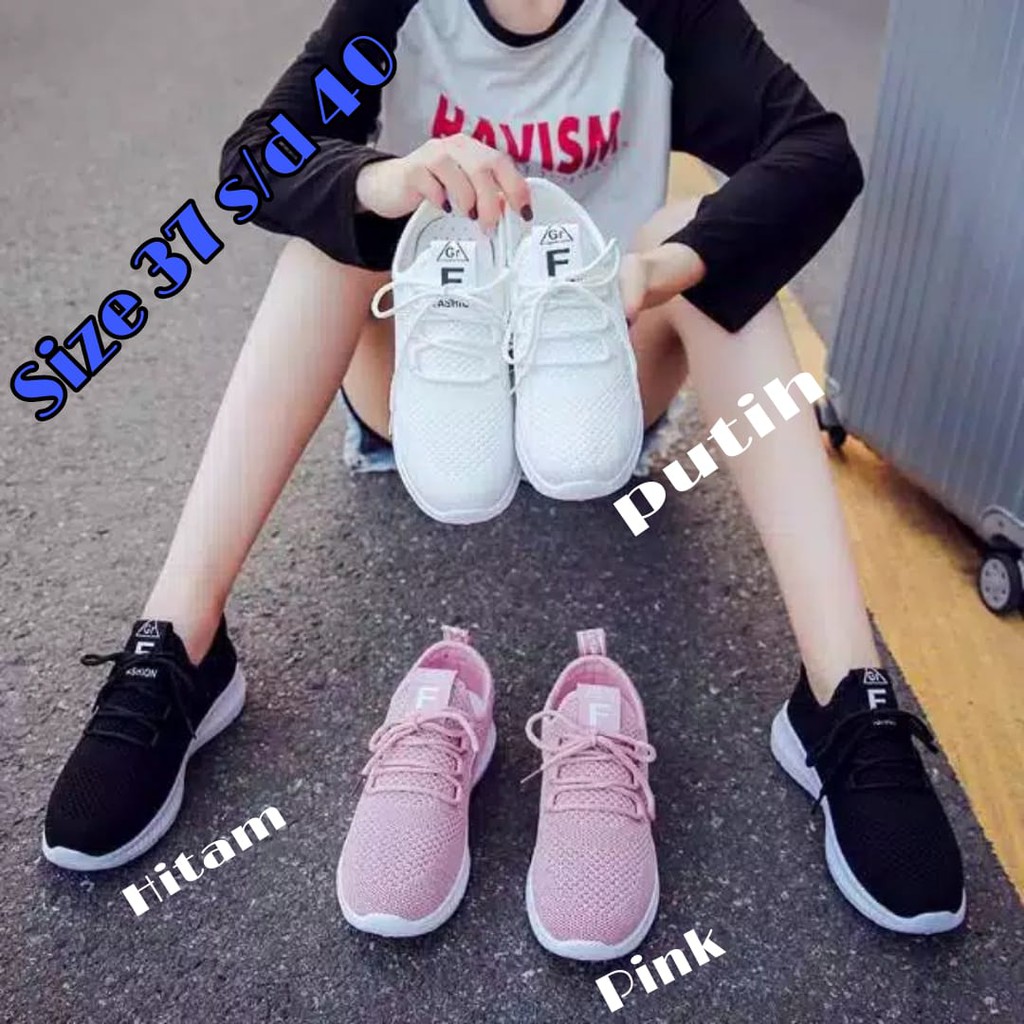 PROMO!!! Sepatu Sneakers Wanita GRF Sporty Three Colour