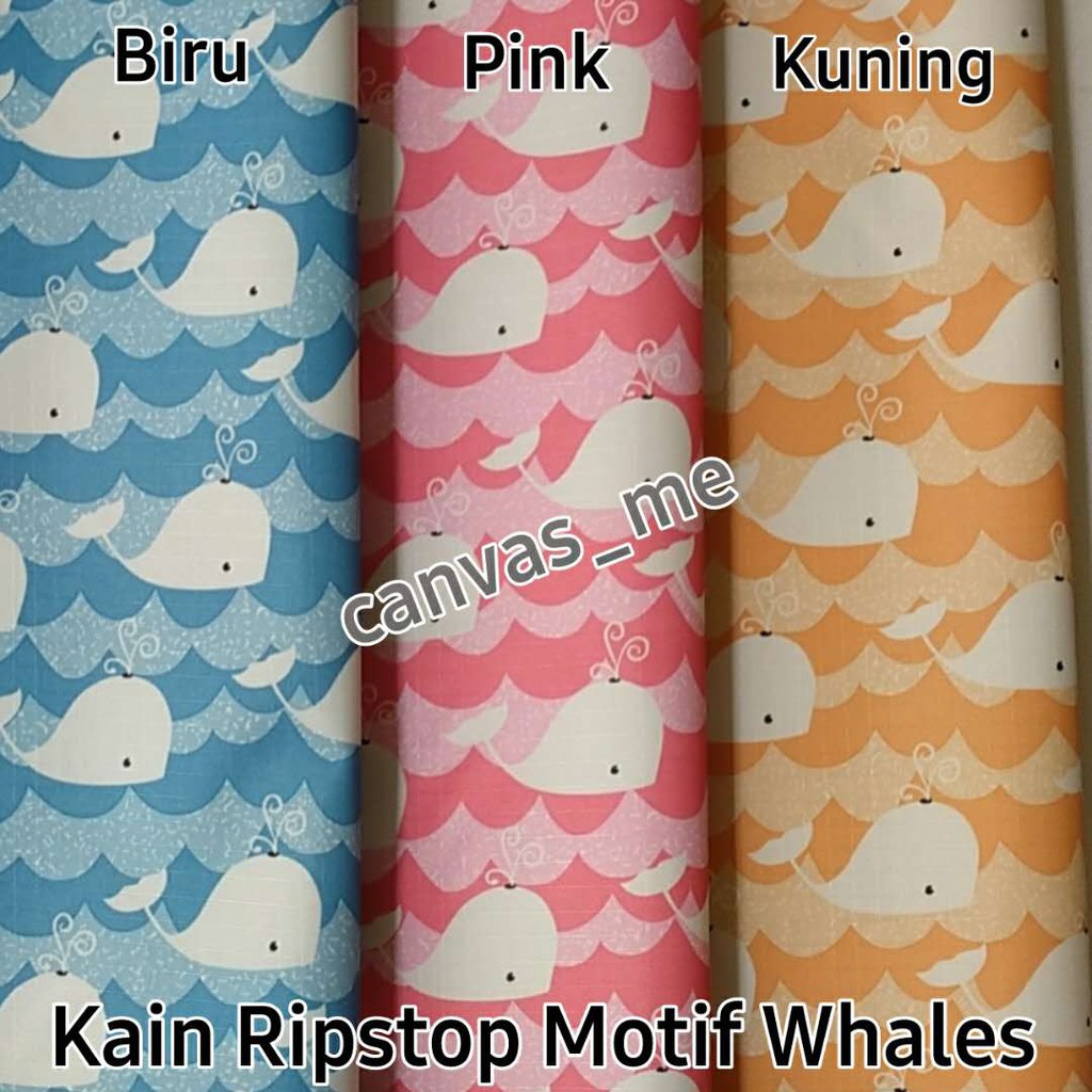 Kain Ripstop motif Whales