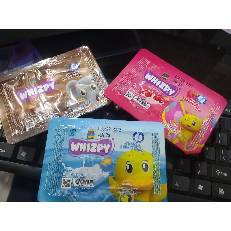 

Tini wini biti whizpy cokelat , bubble gum, strawberry