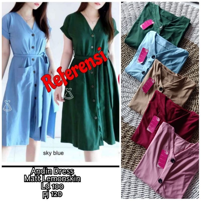 Daster Andhin Bahan Lemonskin