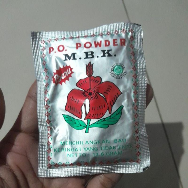 M.B.K.Powder anti bau badan 13.6 gram sachet 1 pcs