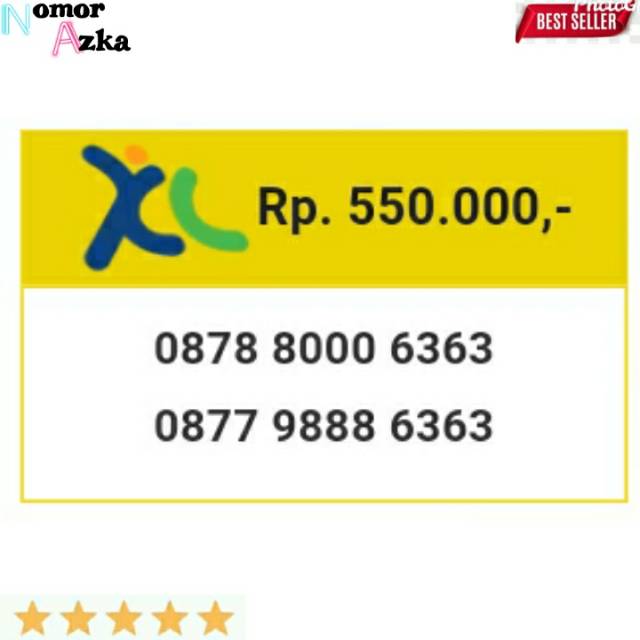 Kartu perdana nomor cantik xl seri aaa 000 abab 6363 gb11