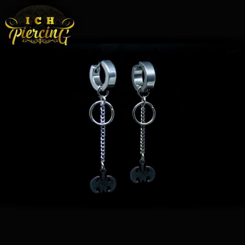 Anting KPop model rumbai kelelawar Ala pria korea