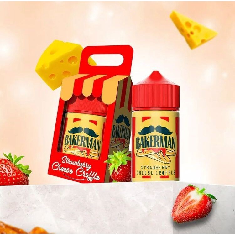 Liquid Bakerman V2 Strawberry Cheese Croffle 60ML by Miracle Lab