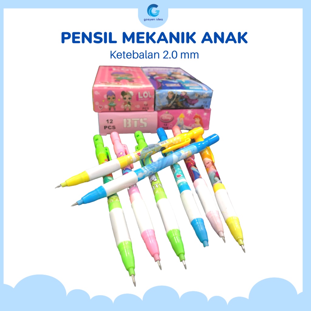 

Pensil Mekanik Anak Alat Tulis Sekolah Karakter Kartun Lucu Disney
