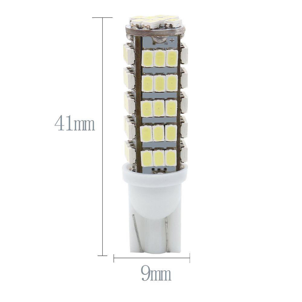 Populer 4pcs Lampu Plat Lampu Bohlam Cahaya Putih 12V COB LED Dome Map