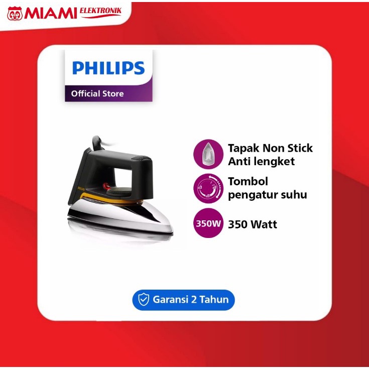 PHILIPS Setrika HD 1172 Hitam HD1172